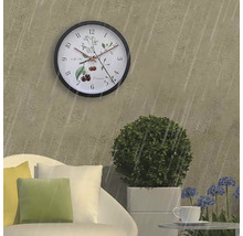 Horloge murale extérieure Prunus plastique Ø 30,5 cm