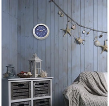 Horloge murale temps de marée Tide métal bleu Ø 22 cm