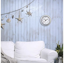 Horloge murale temps de marée Tide métal blanc Ø 22 cm