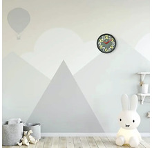 Horloge murale Chalkboard plastique vert Ø 30 cm