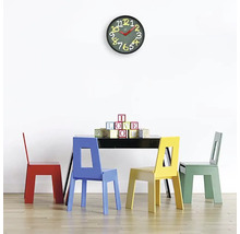 Horloge murale Chalkboard plastique vert Ø 30 cm