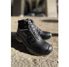 Bottes de sécurité noires avec lacets
