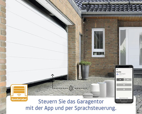 Contrôler la porte de garage avec l''application et la commande vocale