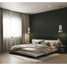 Dekorpaneel Linea Slim 3 grün schwarz 30x150x2650 mm