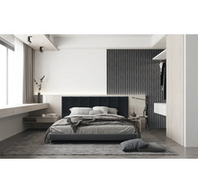 Dekorpaneel Linea Slim 3 grau schwarz 30x150x2650 mm