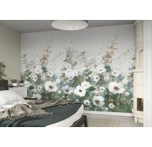 Schlafzimmer mit Blumen Fototapete