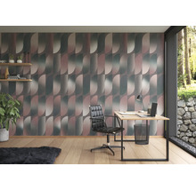 Fototapete Vlies Digitaldruck 364095 Magic Walls Retro blau 4-tlg. 212 x 300 cm