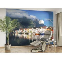Fototapete Vlies Digitaldruck 363722 Magic Walls Stadt blau 7-tlg. 371 x 265 cm