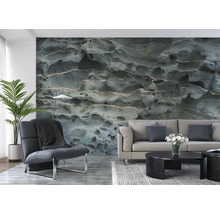 Fototapete Vlies Digitaldruck 363739 Magic Walls Stein grau 7-tlg. 371 x 265 cm