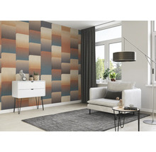 Fototapete Vlies Digitaldruck 363883 Magic Walls Retro blau 4-tlg. 212 x 265 cm