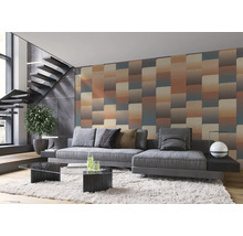 Fototapete Vlies Digitaldruck 363883 Magic Walls Retro blau 4-tlg. 212 x 265 cm