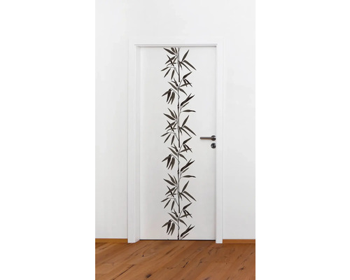 Porte intérieure avec motif bambou