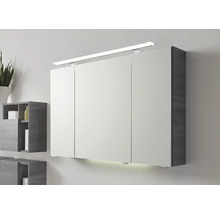 Badmöbelset 3-teilig Pelipal Sunline 300 BxHxT 117 x 200 x 48 cm Frontfarbe grau mit Waschtisch Mineralmarmor Griff chrom SET-164-111