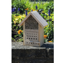 Hôtel à insectes dobar abri pour abeilles Maja toit en hêtre 23 x 14 x 29 cm naturel-thumb-4