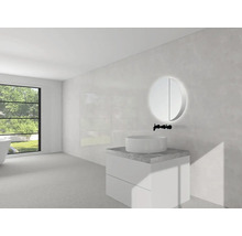 LED Spiegelschrank DSK Silver Ring Ø 60 cm silber IP 24