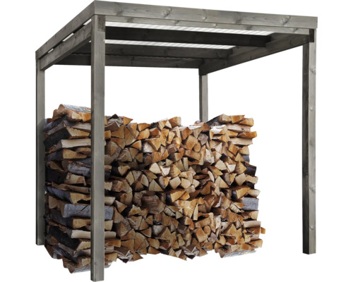 Holzlager mit Holz