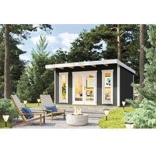 Gartenhaus Outdoor Life Sicily 1 inkl. Fußboden 430 x 440 cm carbongrau