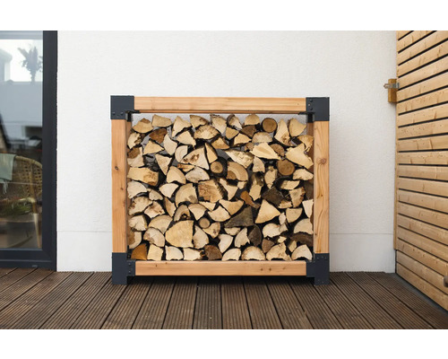 Aide d'empilage pour bois de cheminée WESTMANN Michel taille L 138 x 40 x 120 cm naturel