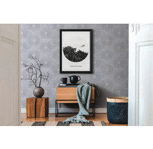 Vliestapete 37832-1 Attractive Kreise grau