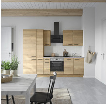 Cuisine intégrée avec appareils électriques en décor bois clair