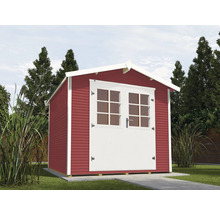 Gartenhaus weka 218 Gr. 4 inkl. Fußboden 320 x 329 cm rot