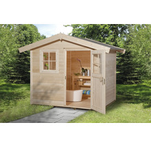 Gartenhaus weka 123 Gr. 2 inkl. Fußboden 306 x 274 cm natur