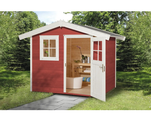 Abri de jardin weka 123 Taille 2 avec plancher 306 x 274 cm rouge de falun Abri de jardin weka 123 Taille 2 avec plancher 306 x 274 cm rouge de falun