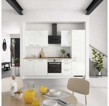 Cuisine complète NOBILIA avec appareils Modern 270 cm blanc alpin haute brillance prémontée variante droite 4004539008397