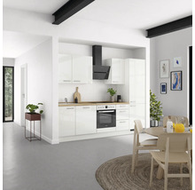 Cuisine complète NOBILIA avec appareils Modern 270 cm blanc alpin haute brillance prémontée variante droite 4004539008397