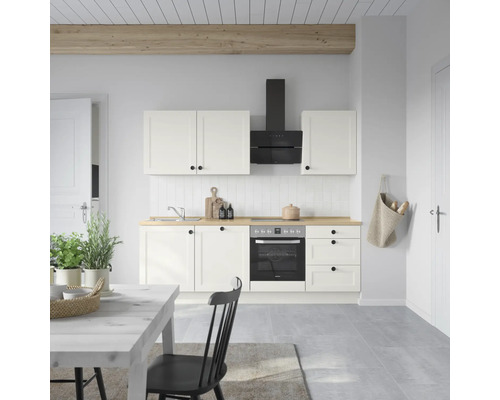 NOBILIA Küchenzeile ohne Geräte Urban 240 cm weiß matt vormontiert Variante rechts 4004539011984 NOBILIA Küchenzeile ohne Geräte Urban 240 cm weiß matt vormontiert Variante rechts 4004539011984