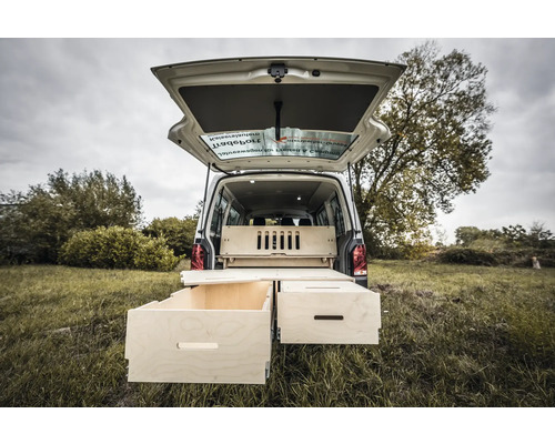 Système de camping Buildify Ben tiroirs arrière pour Volkswagen