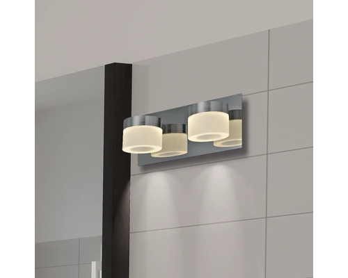 Lampe de miroir de courtoisie réglable Luminaire linéaire de salle de bain  à LED, appliques murales à longue bande minimaliste, éclairage avant de  miroir noir sur le meuble, éclairage de pho 
