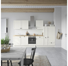 Bloc cuisine complète équipée NOBILIA Urban 330 cm façade blanche mate variante à droite monté 4004539012653