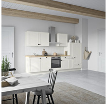 Bloc cuisine complète équipée NOBILIA Urban 330 cm façade blanche mate variante à droite monté 4004539012653