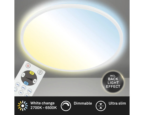 Plafonnier LED Rond à Température Variable 30W avec Télécommande