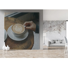 Tableau mural avec tasse à café dans un espace moderne