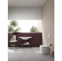 WC suspendu VitrA Plural Flush 2.0 cuvette à fond creux sans bride de rinçage taupe mat avec revêtement antibactérien VitrA Hygiene + VitrA Clean sans abattant WC 7830B420-0075