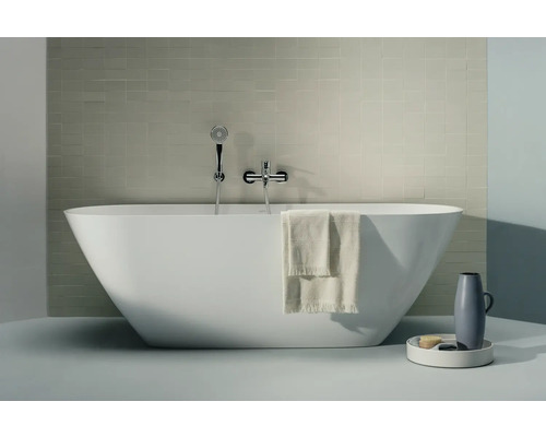 Baignoire LAUFEN LUA murale 85.5 x 170 cm blanc brillant H2200870000001