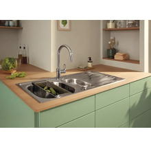 Robinet de cuisine avec douchette Grohe Quickfix Start Loop 2020 chrome 30556000