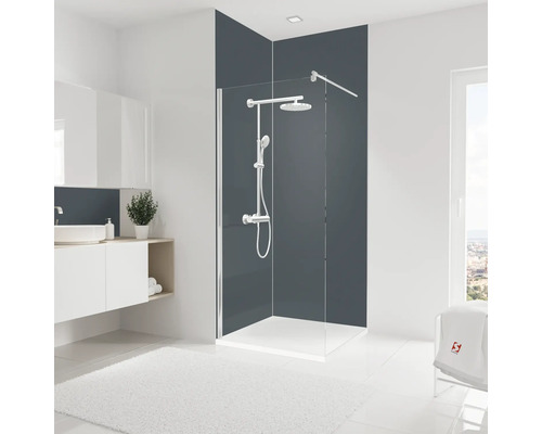 Kit de panneau mural de douche SCHULTE DecoDesign ExpressPlus couleur unie 255 x 90 cm EP1900915 677