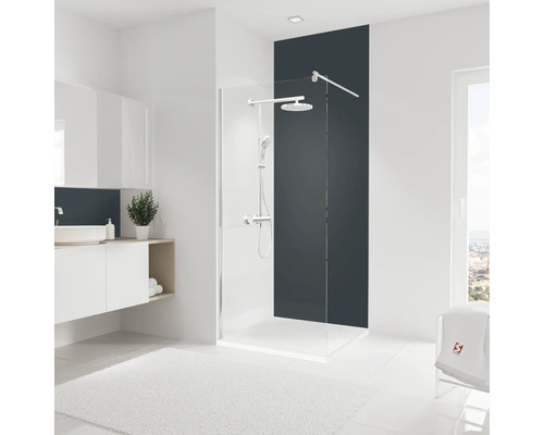 Panneau mural de douche SCHULTE ExpressPlus DecoDesign couleur anthracite 255 x 90 cm EP1900918 677