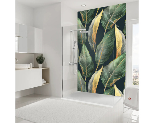 Panneau mural de douche SCHULTE DecoDesign ExpressPlus feuilles tropicales softtouch 255 x 150 cm EP19015254 850 Panneau mural de douche SCHULTE DecoDesign ExpressPlus feuilles tropicales softtouch 255 x 150 cm EP19015254 850