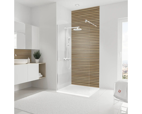 Panneau mural de douche SCHULTE DecoDesign Japandi horizontal dekor lärche japandi 255 x 100 cm D1901025 539 Panneau mural de douche SCHULTE DecoDesign Japandi horizontal dekor lärche japandi 255 x 100 cm D1901025 539