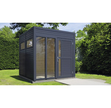 Gartenhaus Bertilo Cubo 2 Office inkl. Fußboden 226 x 240 cm anthrazit