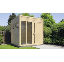 Gartenhaus Bertilo Cubo 2 Office inkl. Fußboden 226 x 240 cm natur