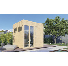 Gartenhaus Bertilo Cubo 2 Office inkl. Fußboden 226 x 240 cm natur