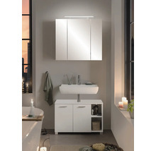 Spiegelschrank Möbelpartner Dorina 80 x 15,7 x 75 cm weiß 3-türig