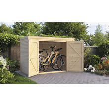 Garage à vélos, armoire de jardin Bertilo Fineline profilé en