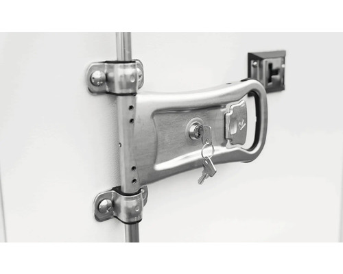 Serrure métallique avec clé pour portes et portails