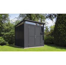 Gartenhaus Bertilo Woodline Pultdach mit Fußboden 226 x 240 cm anthrazit